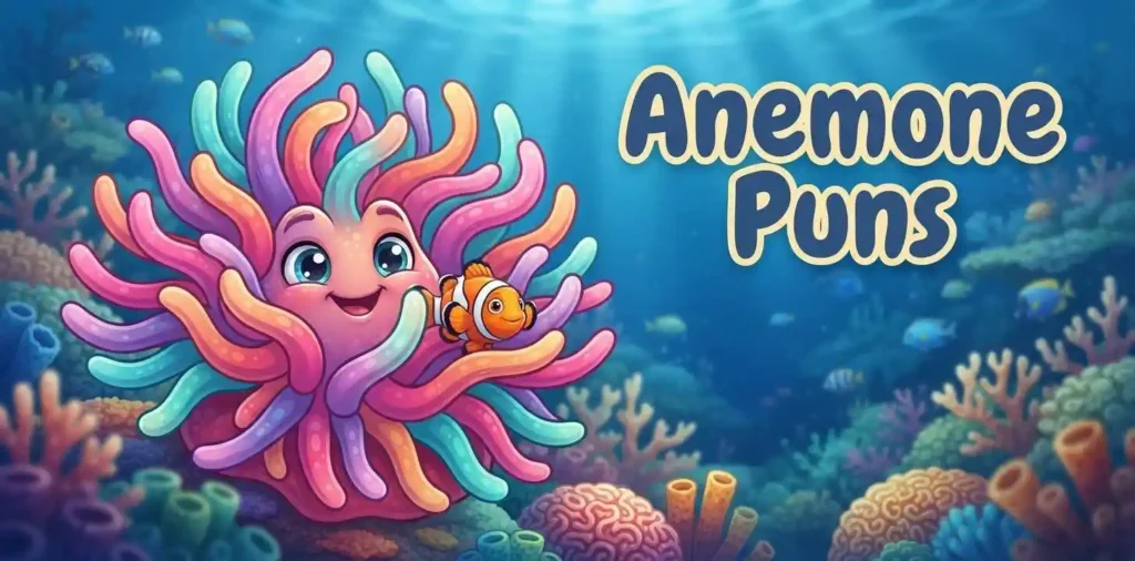 Colorful anemone reef