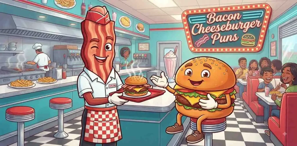 Bacon cheeseburger character