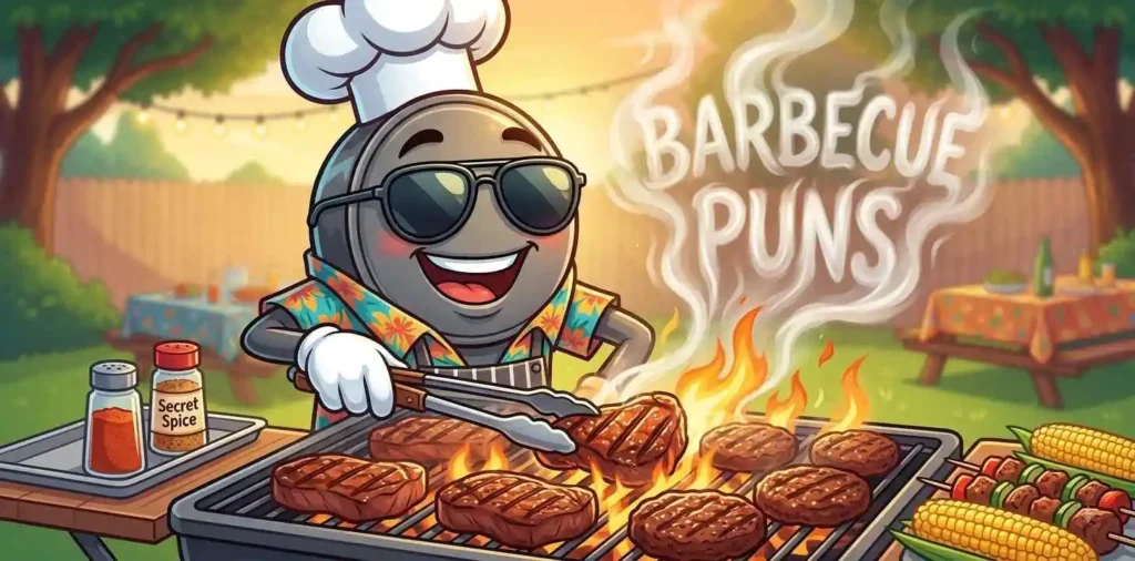 Grill master cooking barbecue