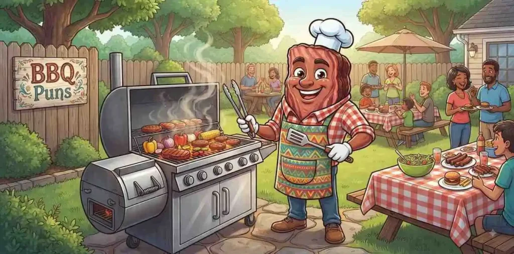 BBQ party with brisket