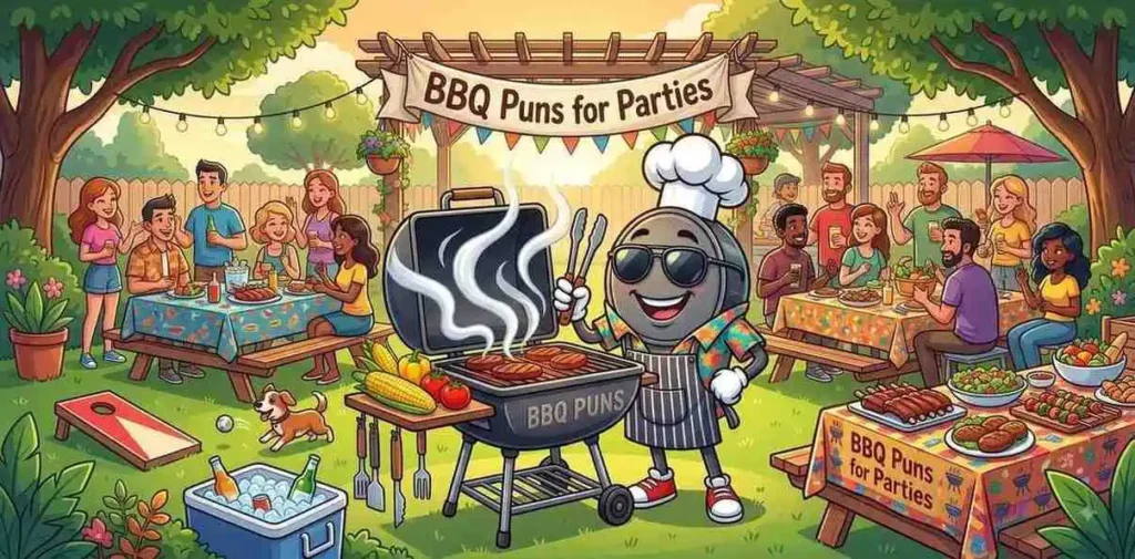 Friends enjoying BBQ party