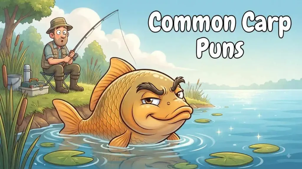 Funny common carp fishing