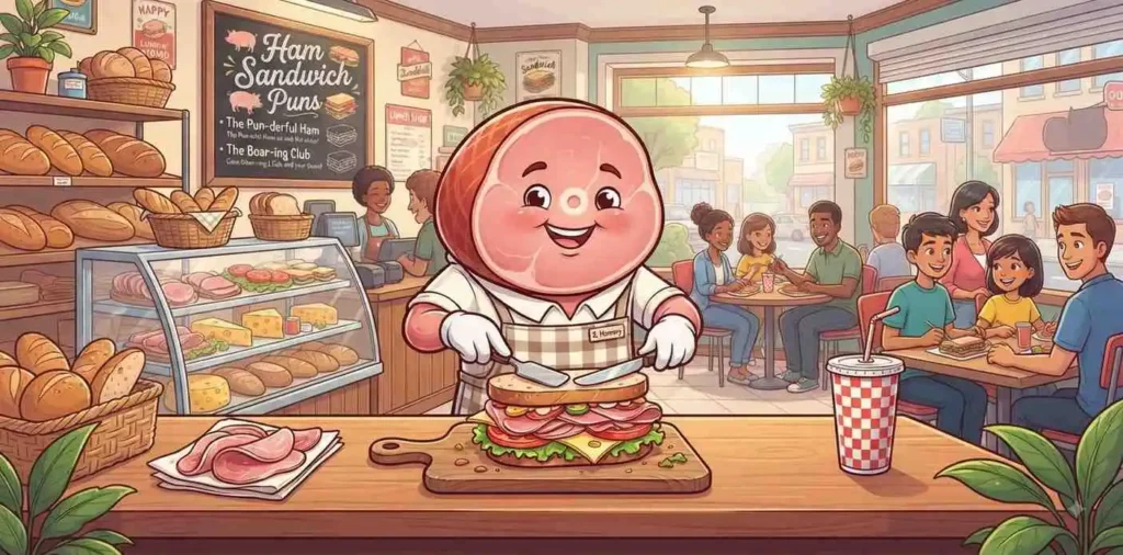 Ham sandwich food character