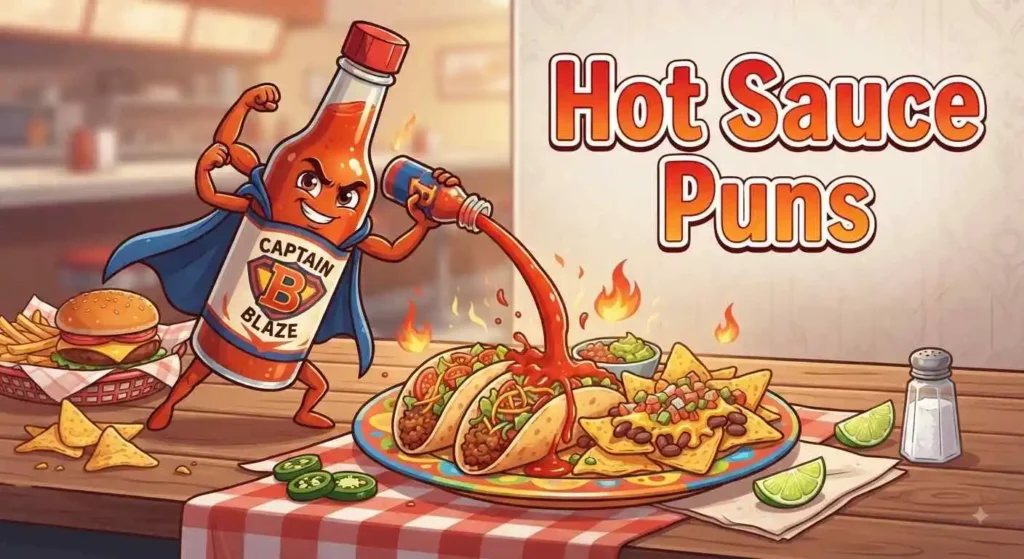Funny hot sauce bottle