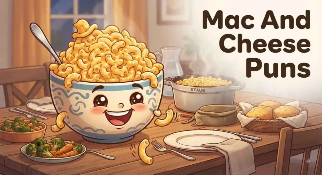 Funny macaroni cheese bowl