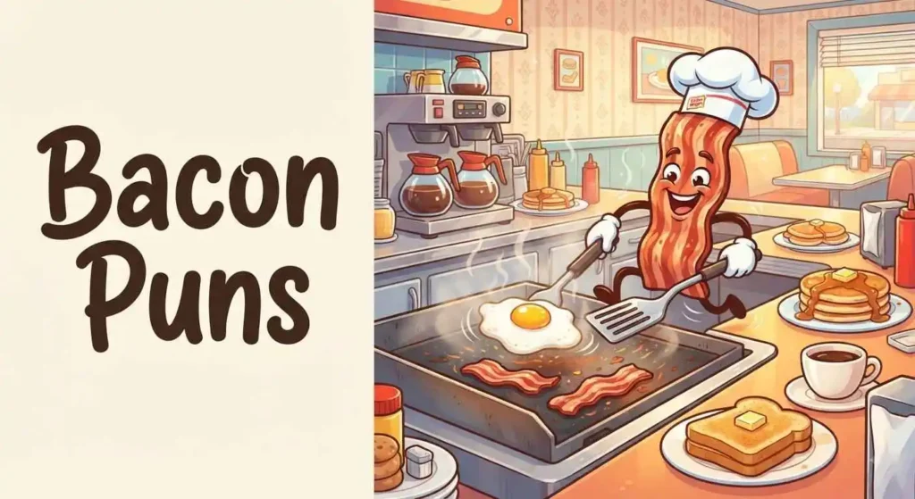 Funny bacon at breakfast