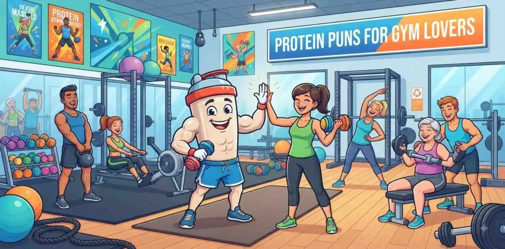 Gym lover protein character