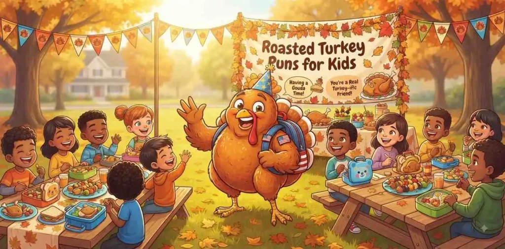 Cute roasted turkey for kids