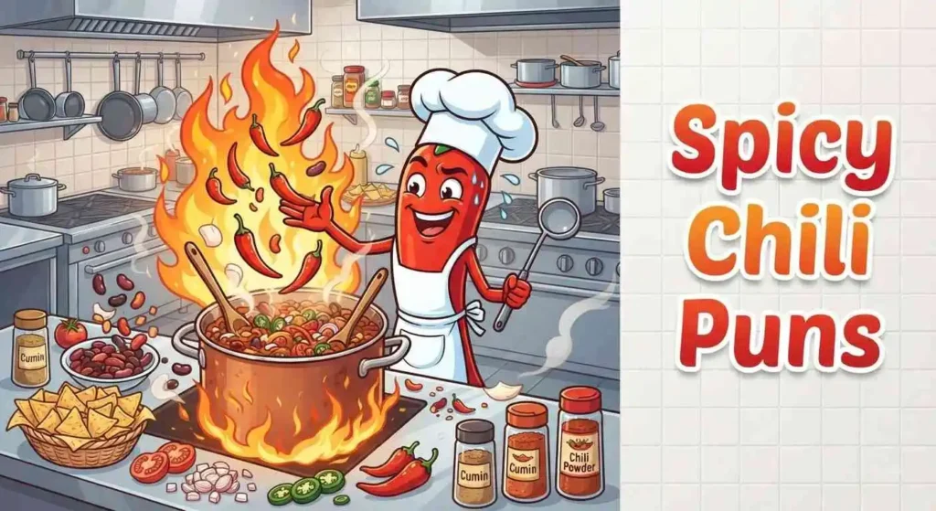 Funny spicy chili character
