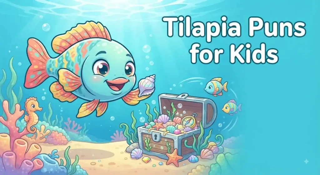 Cute tilapia fish for kids