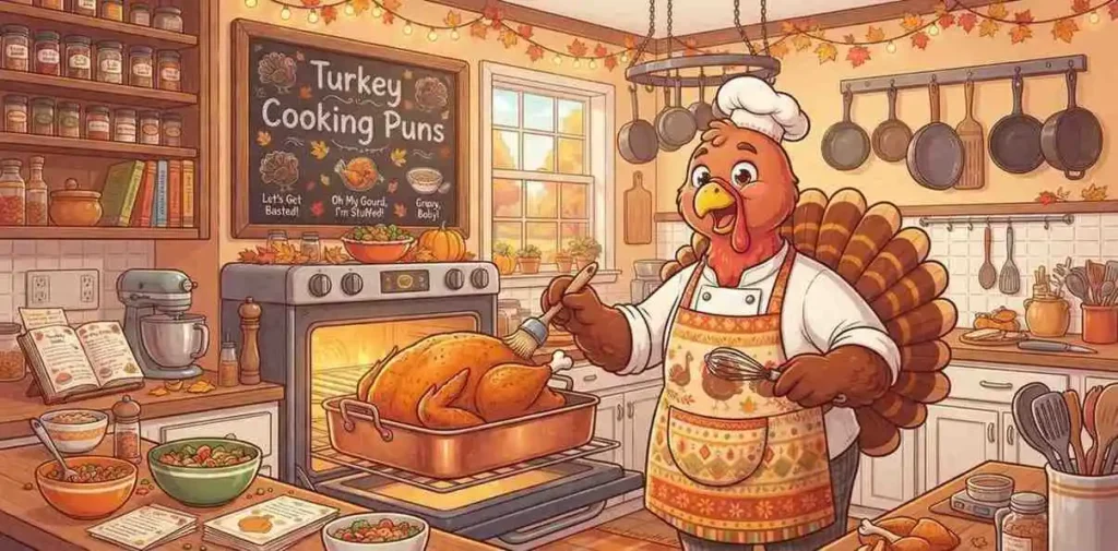 Turkey cooking scene