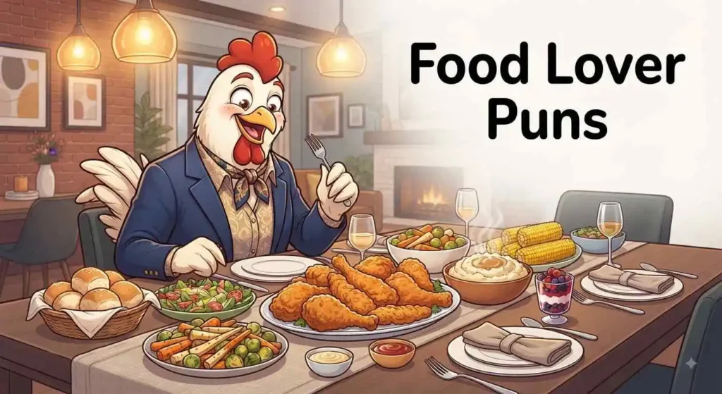 Chicken enjoying gourmet food