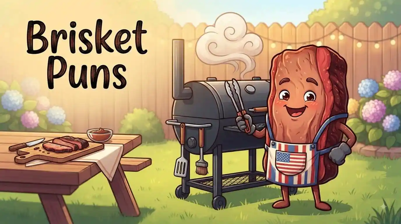 Funny brisket BBQ scene