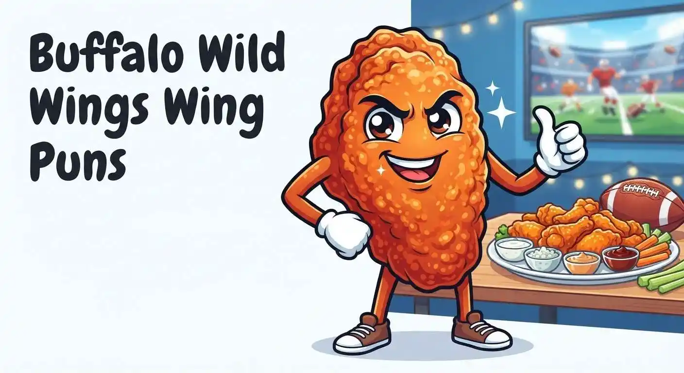 Funny chicken wing mascot