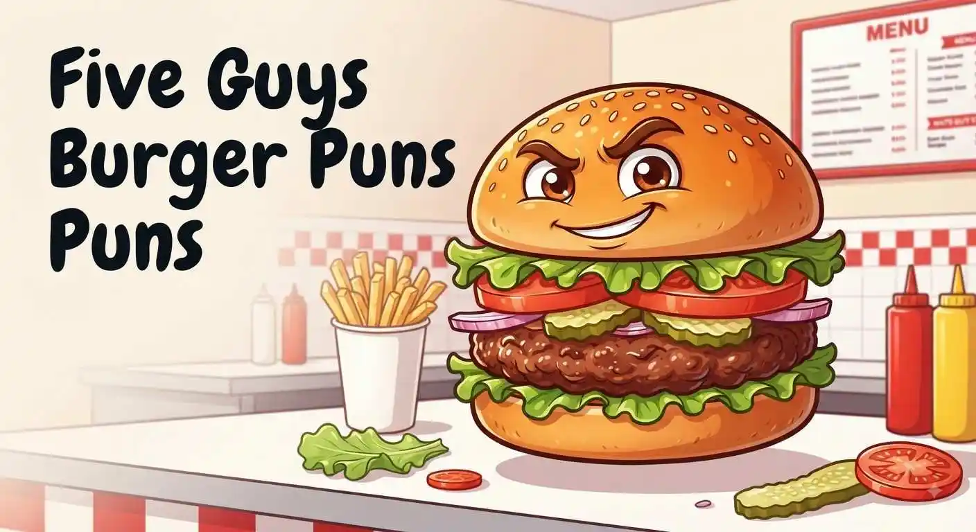 Funny burger with toppings