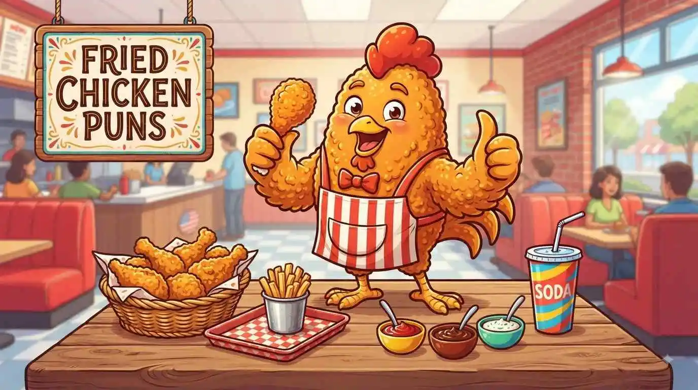 Funny fried chicken