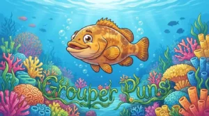 Funny grouper fish