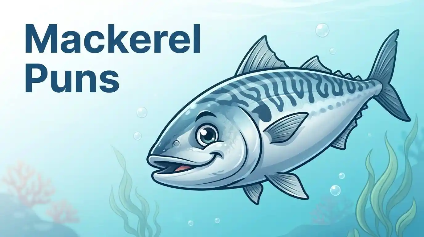 Funny mackerel fish underwater