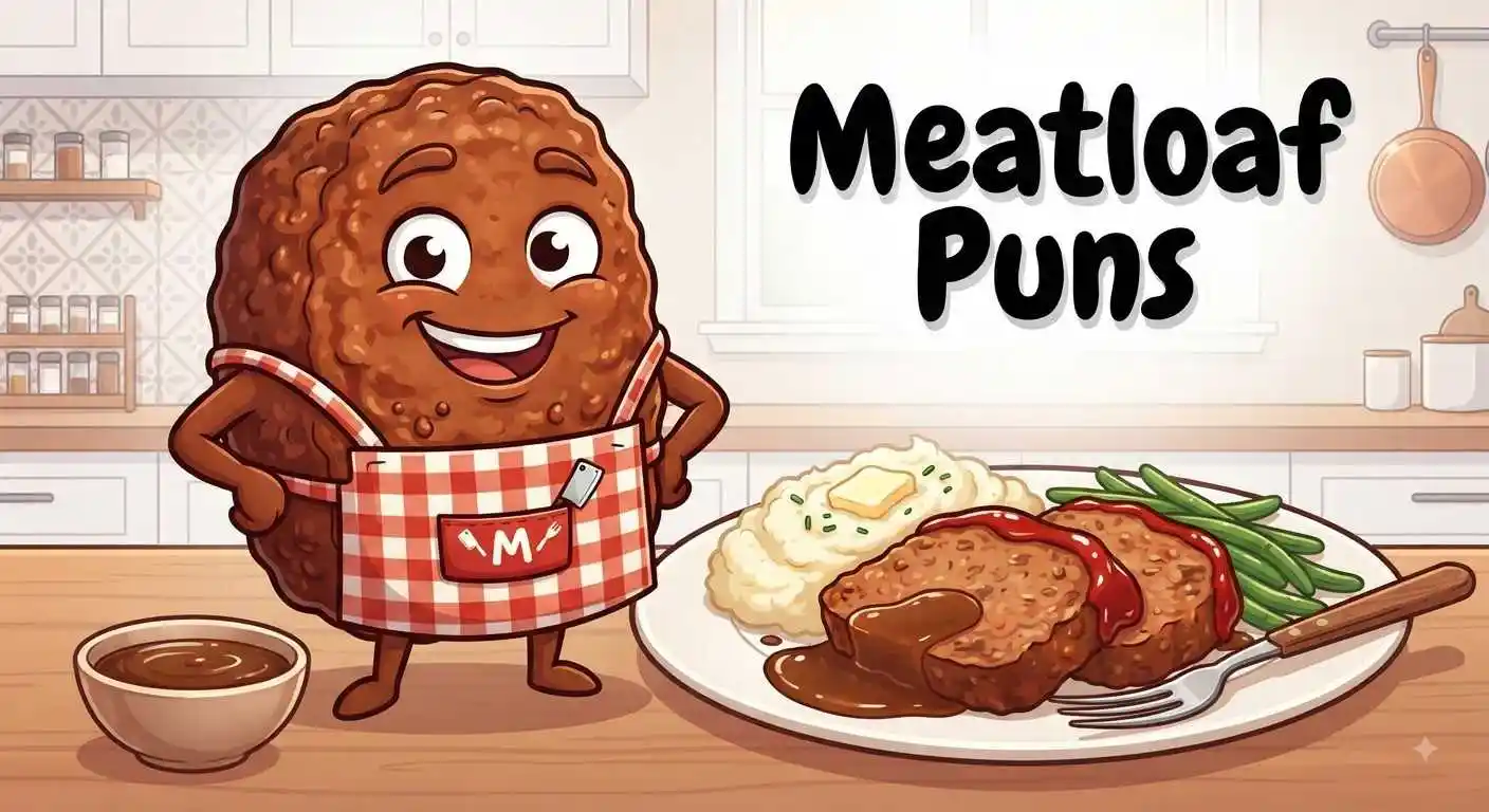 Funny meatloaf with dinner