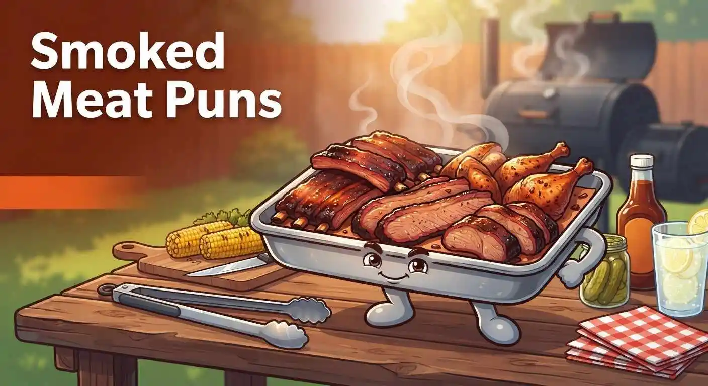 Funny smoked meat BBQ