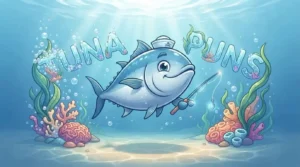 Funny tuna character