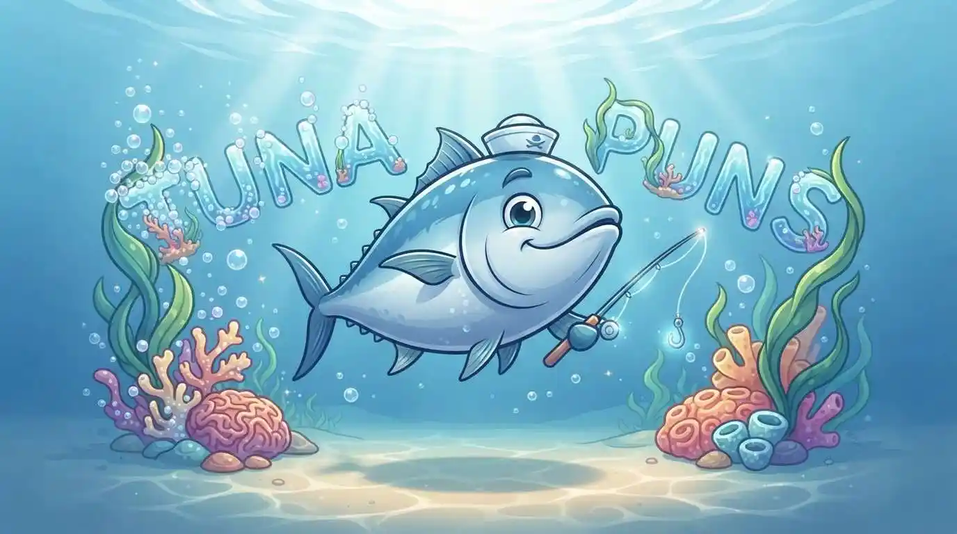 Funny tuna character